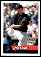 Sean Henn 2007 Fleer #330 New York Yankees MLB READ FREE SHIPPING AutographDen