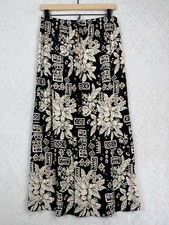 Vtg Notations Midi Skirt Large Festival Hippie Boho Cottage Tribal Artsy 90s Y2K