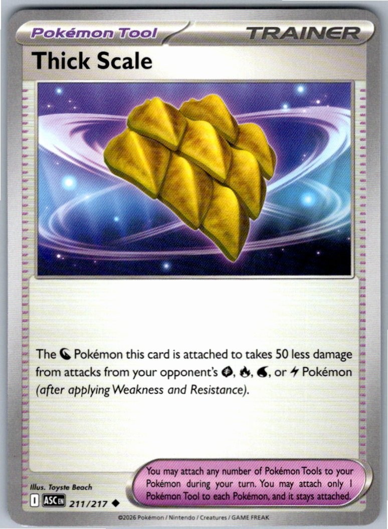 Pokemon Thick Scale Trainer - Pokemon Tool 211/217 ME: Ascended Heroes Uncommon