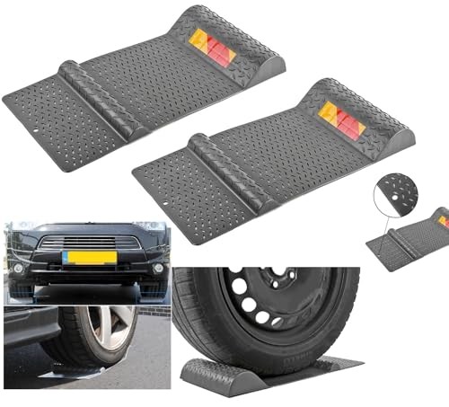 Set di 2 tappetini antiscivolo per parcheggio, 520 x 250 mm, per parcheggio