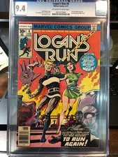 Logan's Run #6 CGC 9.4 Marvel Comics, First solo backup story featuring Thanos