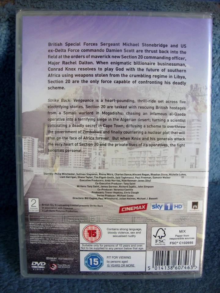 Strike Back Vengeance (DVDR2) 3Discs 2012 Rhona Mitra 445mins (BARGAIN) - Image 2 of 4