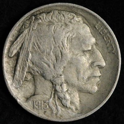1913 TYPE 2 Buffalo Nickel XF E165 ZYCN