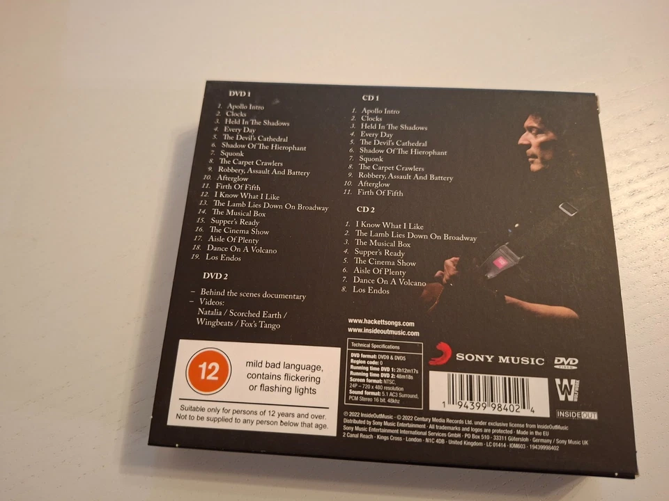 Steve Hackett - Genesis Revisited Live: Seconds Out & More - Doppel-CD + DVD - Bild 2 von 2