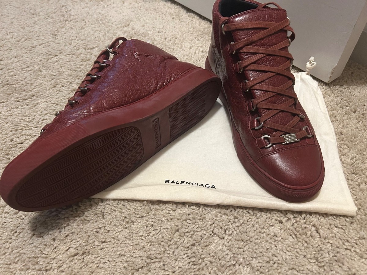 balenciaga arena 43 size 10 burgundy excellent condition