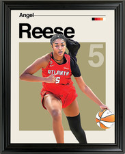 Angel Reese Atlanta Dream Framed Sports Art Photo by Thomas Maxwell