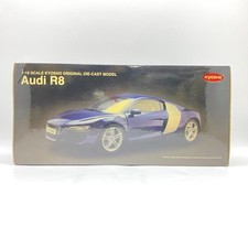 Used Opened box with damage) Kyosho 1/18 AUDI R8 (White x Carbon Black) 24002449