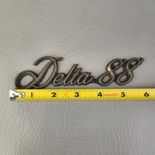 Oldsmobile Delta 88 Oem Emblem Badge Script Nameplate Oldsmobile Delta 88 Oem Emblem Badge Script Nameplate