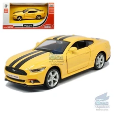 1:36 Ford Mustang GT Model Car Diecast Toy Vehicle Collection Kids Gift Yellow