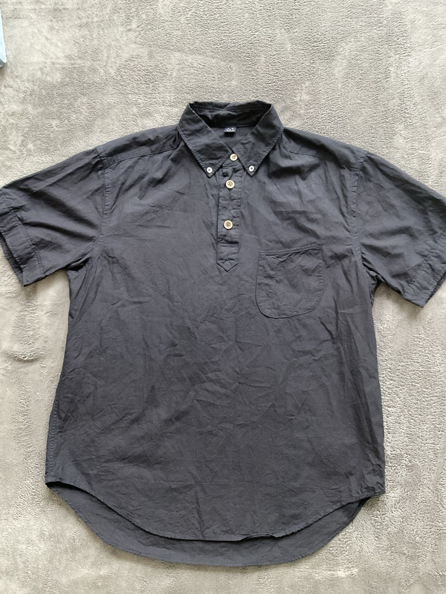 45R 半袖シャツ 45R 45RPM Short Sleeve Shirt Men's Size Medium Dark Blue Cotton