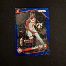 2025 Panini WNBA Prizm Saniya Rivers True Rookie Blue Velocity #131 RC