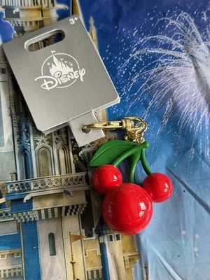 2026 Disney Parks Mickey Mouse Cherry Cherries Bag Clip Charm