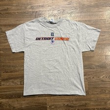 Y2K / 2006 Detroit Tigers T Shirt Large Delta Magnum Weight MLB Baseball Gray