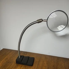 Vintage Donegan Optical Co. Model No. 101 D Gooseneck Table Magnifying Glass 