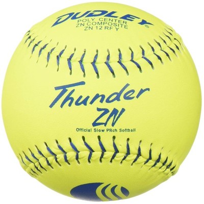 Dudley 12'' Thunder Zn Slowpitch Softballs^