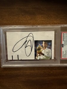 Photo 8x10 Signée Novak Djokovic - Authentifiée PSA, Autographe Authentique, Collector
