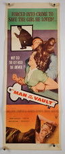 MAN IN THE VAULT Movie Poster (Fine+) Insert 1958 774