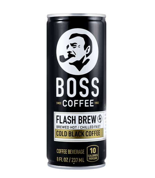 4 Pack) Suntory BOSS Flash Brew Instant Cold Black Coffee