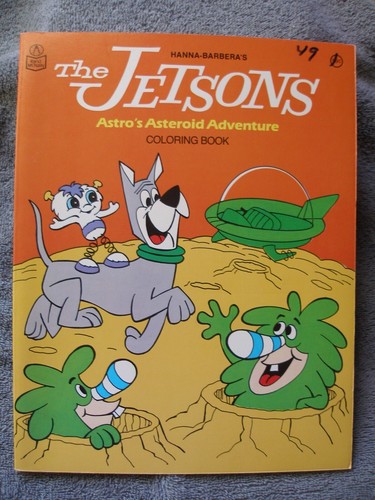 1986 Vintage The Jetsons Astro's Asteroid Adventure Malbuch - unbenutzt