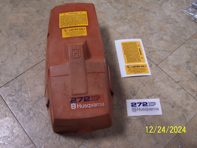 Husqvarna Chainsaw Model 272XP 3 Piece Top Cover Decal Set