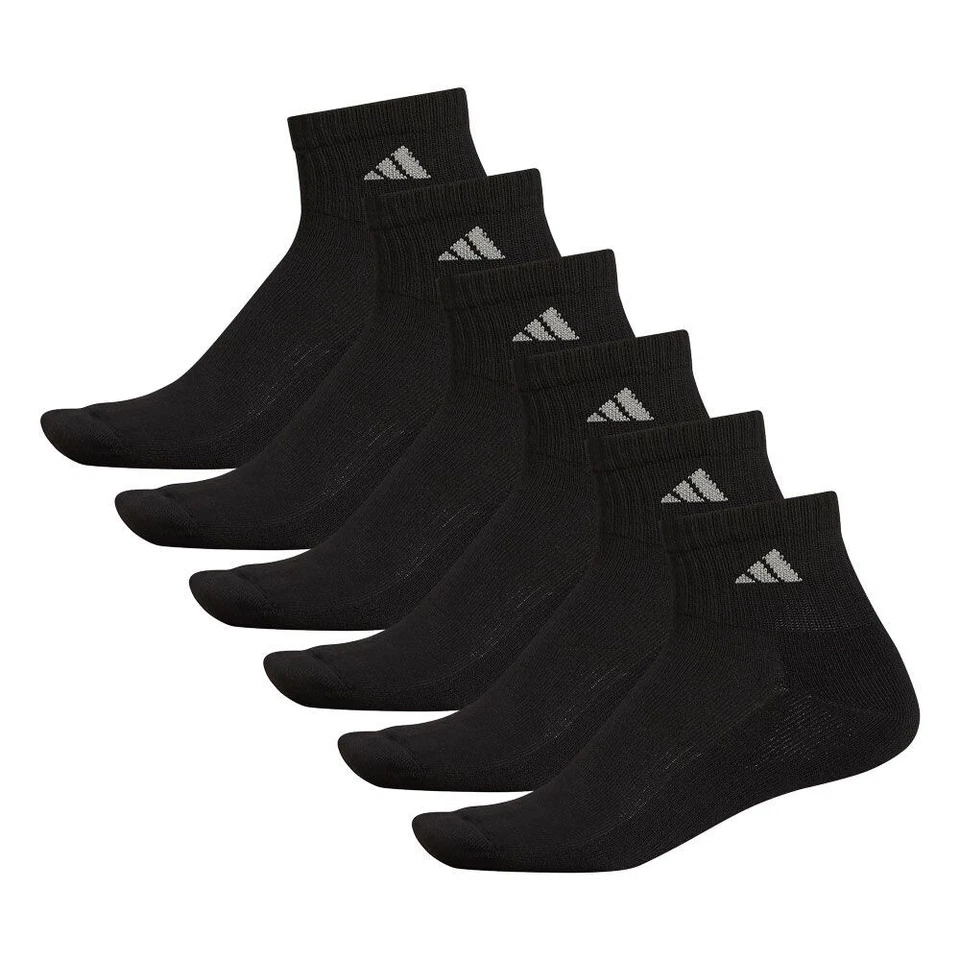 Adidas 6 pares de calcetines acolchados para mujer negros MEDIANOS #358 Foto 4 de 4