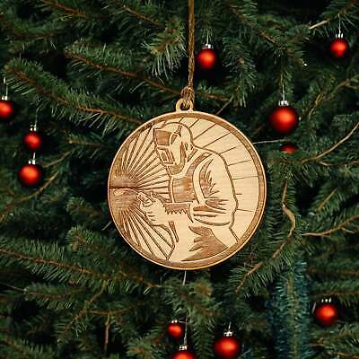 Ornament - Welder - Raw Wood Ornament - Welder - Raw Wood