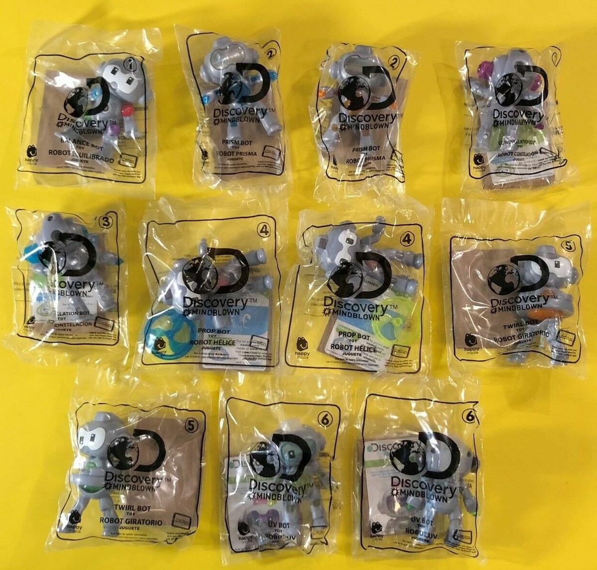 2019/2020 McDonalds Happy Meal Toys Discovery Mindblown Robots PICK YOUR  TOY(S)