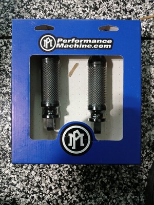 Performance Machine - 0035-0094-B - Elite Footpeg w/ Straight Male Mount, Harley