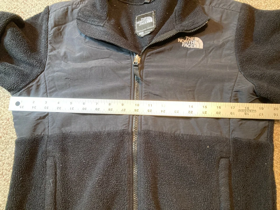 Chaqueta polar North Face Polartec para niñas jóvenes talla L negra cremallera completa poliéster Foto 2 de 4