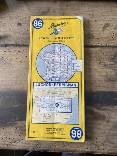 Cartes Routières - CARTE ROUTIERE MICHELIN N°85 BIARRITZ LUCHON 1/200