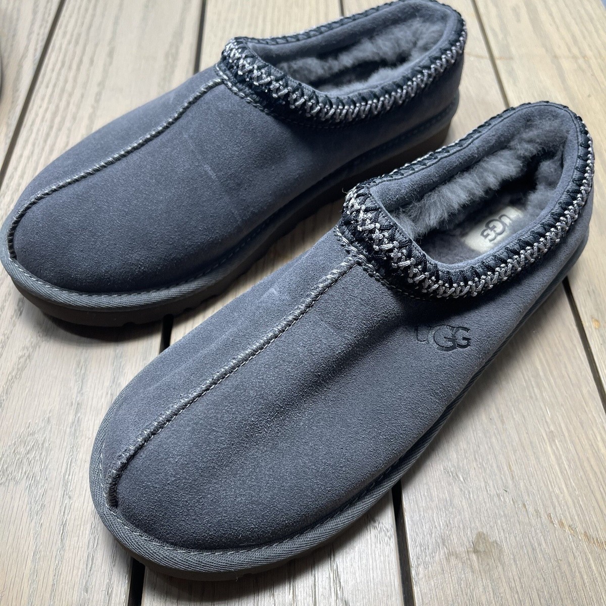 Ugg Mens Size Tasman Slipper Moccasins Shearling Lined Clog Slip On House  Shoe