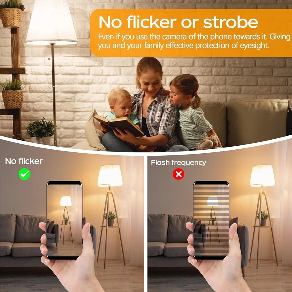 Diodesy 4PK LED T9 5" Light Bulb All Dimmers E26, 5W, 40W, 3000K, 450LM, CRI90 - Image 4 of 4