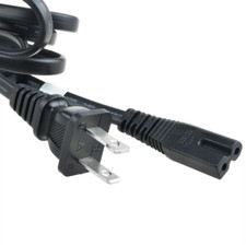 5ft AC 2pin Power Cord Lead Cable for Boombox Radio CD Player Stereo Receiver HD