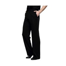 YILINFEIER Men Professional Black Straight with Pocket Belt Wide Latin Modern...