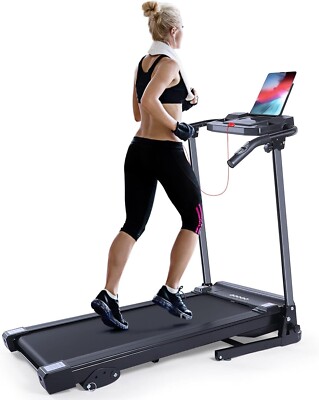 Googo klappbares Laufband mit Neigung, 2,25 PS elektrisches Laufband Gehen Laufen