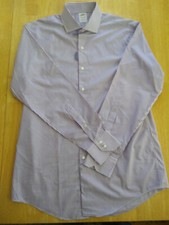 NWOT Brooks Brothers Golden Fleece Purple White Shirt 16-34 Slim MSRP 225