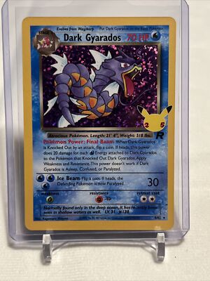 DARK GYARADOS 8/82 Pokémon Celebrations 25th Anniversary Holo Rare