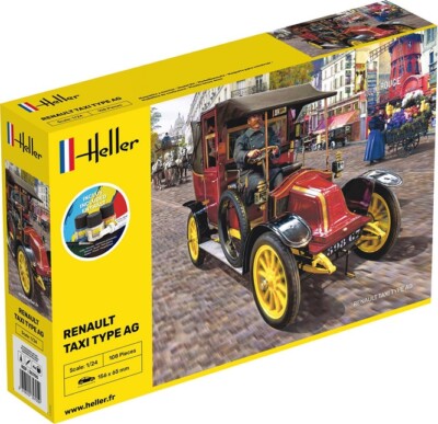 Heller 35705 - 1:24 STARTER KIT Renault Taxi Type AG - Neu