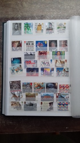 World stamp collection in 32 side Green WH Smith stamp stock book A4 size - 第 14/24 張圖片