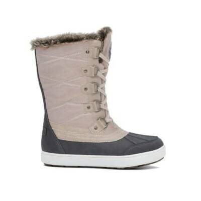 Womens Boots Snow WInter Duck Water Resistant Superfit Ava Gray Mid Calf $119- 9