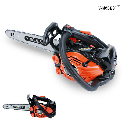 #ad V MODEST 2511 12quot; Top Handle Gas Chainsaw 25CC Compact Climbing Saw w 1 4quot; Bar $139.99
