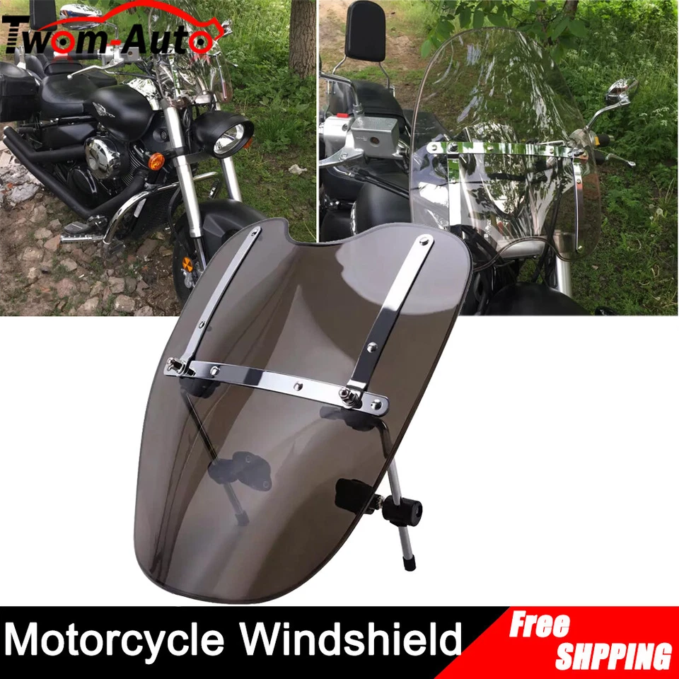 Parabrisas transparente para Harley Sportster Dyna Glide Softail Night Train XL Foto 3 de 4