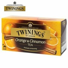 Twinings of London Orange Cinnamon Tea 2g x 25 bags - Aromatic & Warming