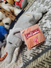 Dakin Lou Rankin Hoover Elephant Plush 8" Mini Friend Bean Bag NWT Stuffed