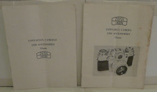 Zeiss Ikon Contaflex Contarex Cameras  Accessories 35mm Price Pamplets -English