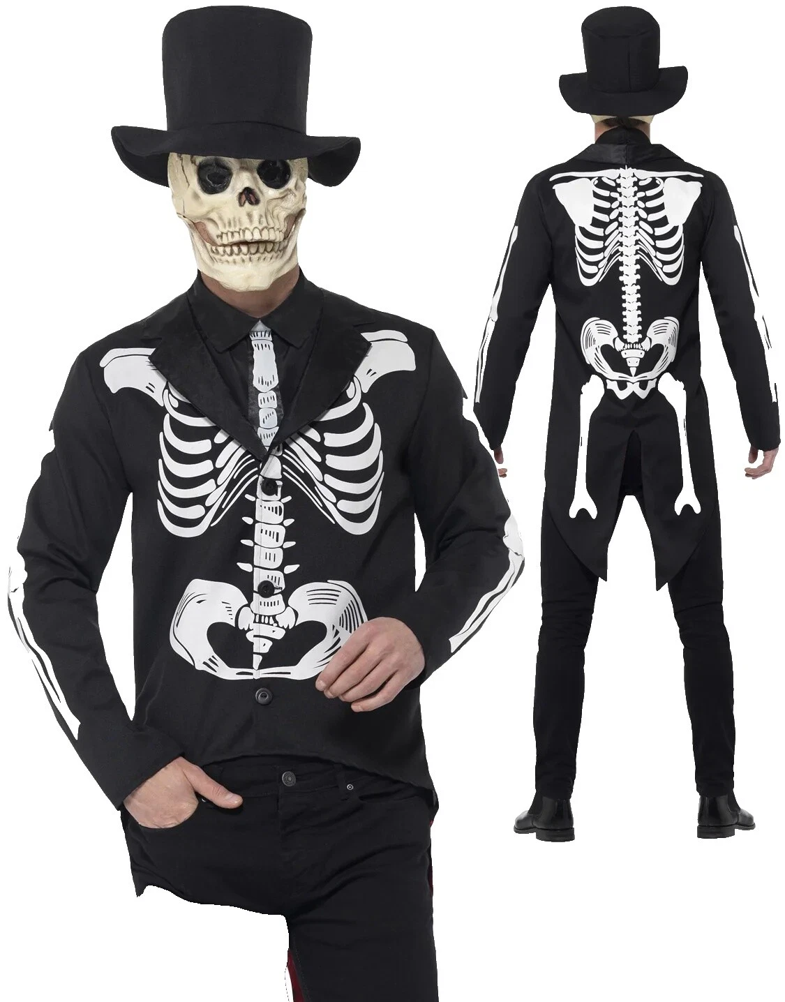 Smiffys Skeleton Dress Unisex Costumes
