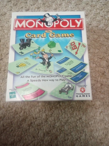 Gioco di Carte MONOPOLY Vintage Sigillato CARDS Nuovo 2000 Divertente Modo Veloce di Giocare Monopoly