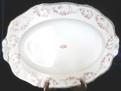 Alfred Meakin Harmony Rose Royal Semi-Porcelain Oval Platter (14 in.) England