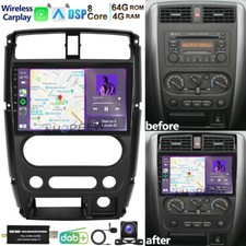 8Kern 4+64GB Android 15 Autoradio GPS Carplay DAB Für Suzuki Jimny SN 2005-2019