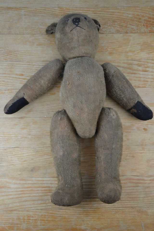 OURS ancien garniture Paille Steiff Teddy ? Articulé  1920 - Photo 2/4